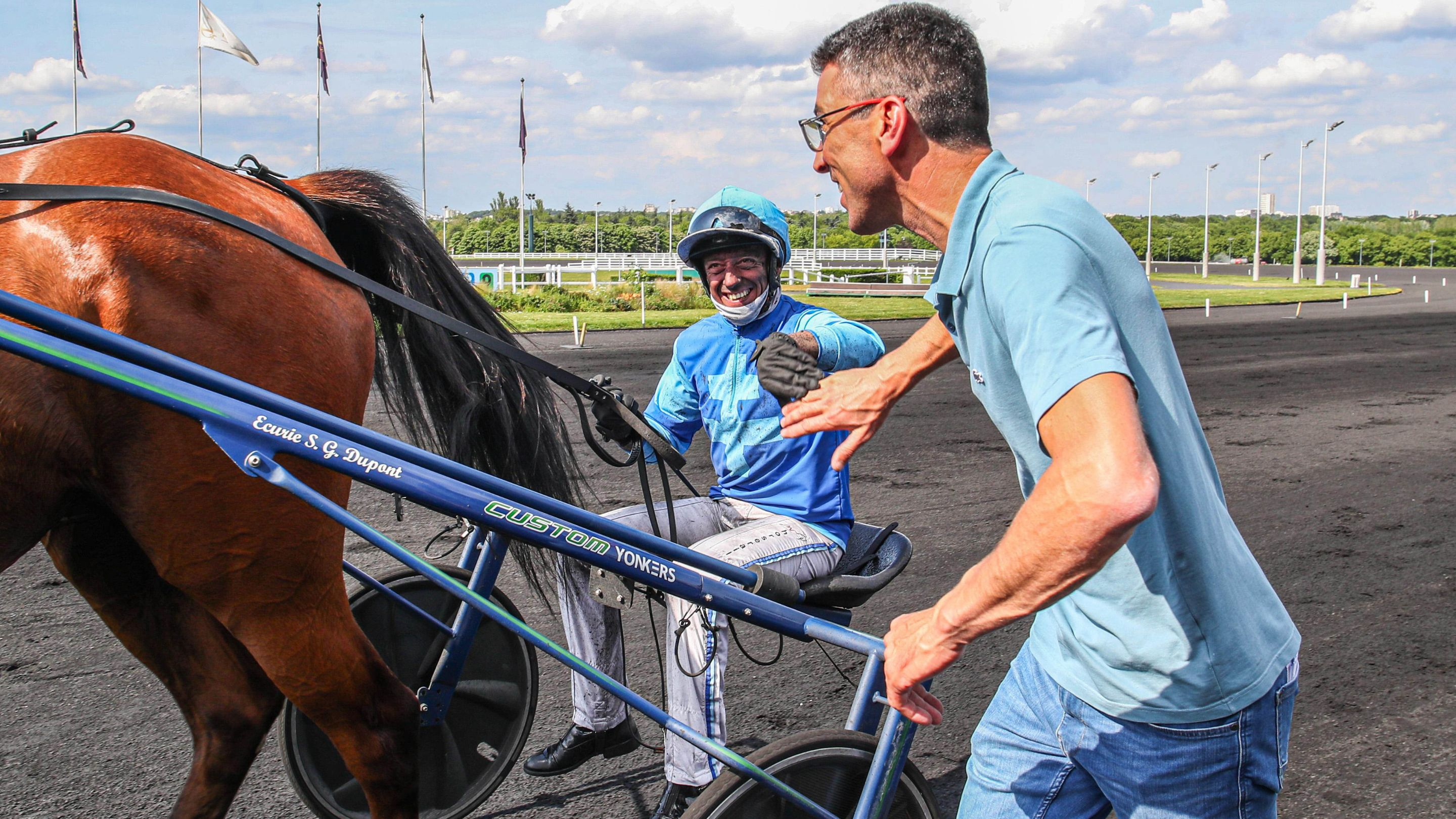 Moment de partage entre Anthony Barrier et Sylvain Dupont - © ScoopDyga