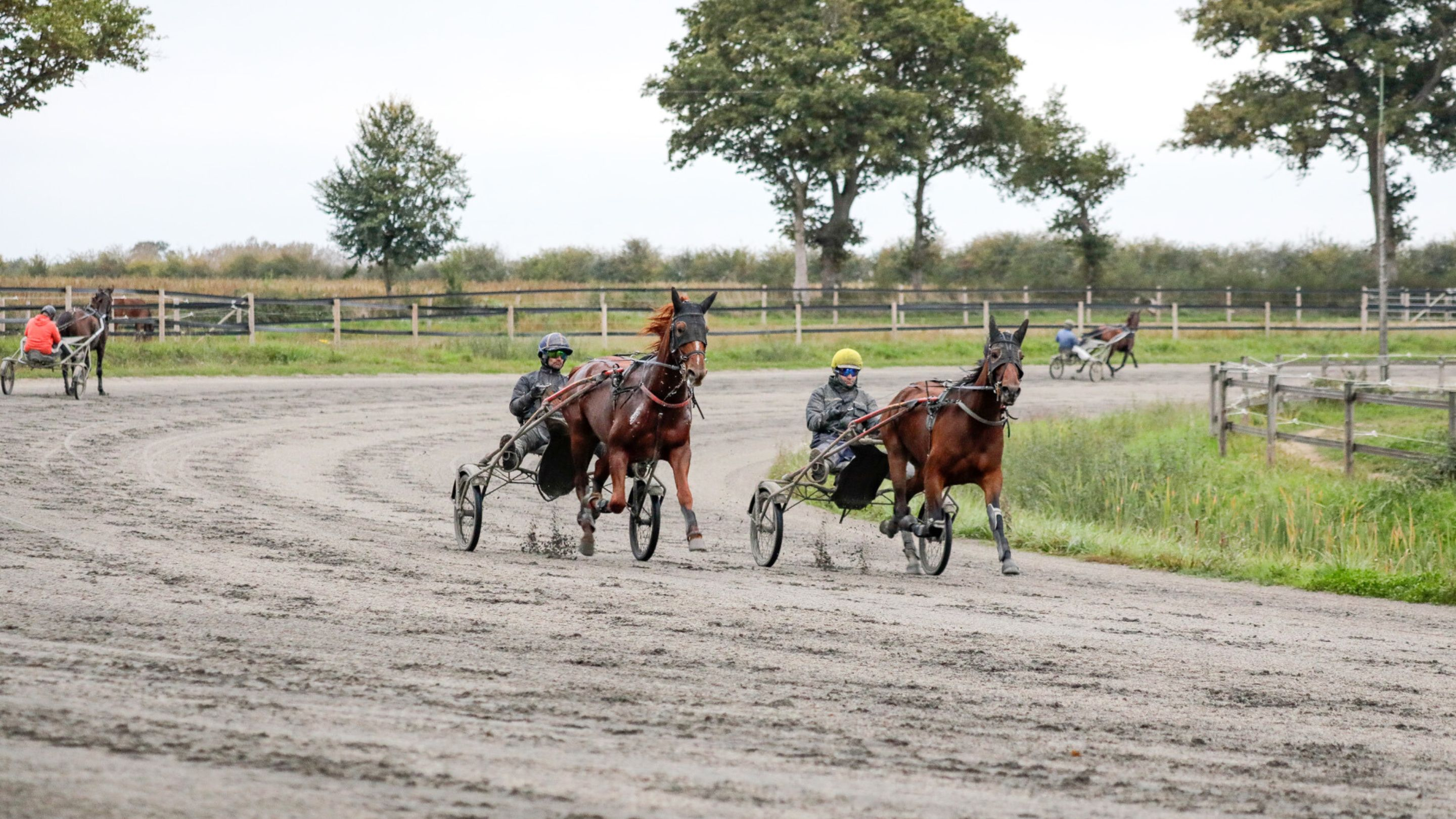 Séance d'entraînement sur la piste en sable - © P. Lefaucheux / PC