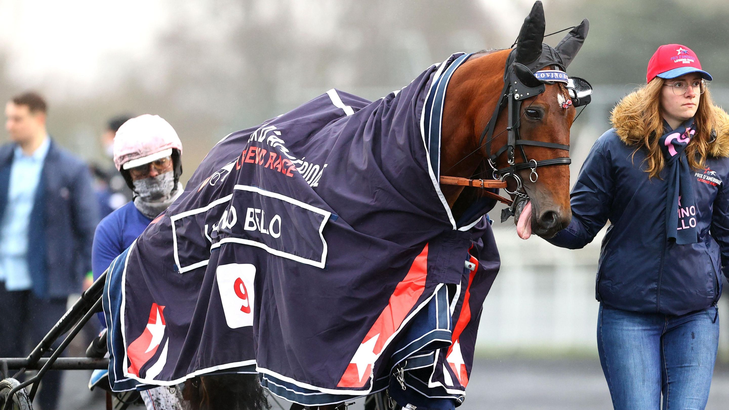 Lovino Bello lors du défilé du Prix d'Amérique Legend Race - © ScoopDyga