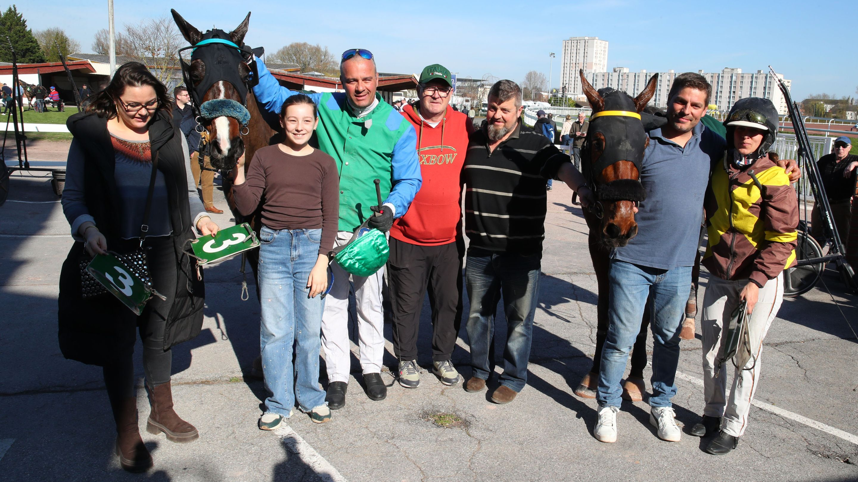L'entourage du couplé gagnant - © Aprh