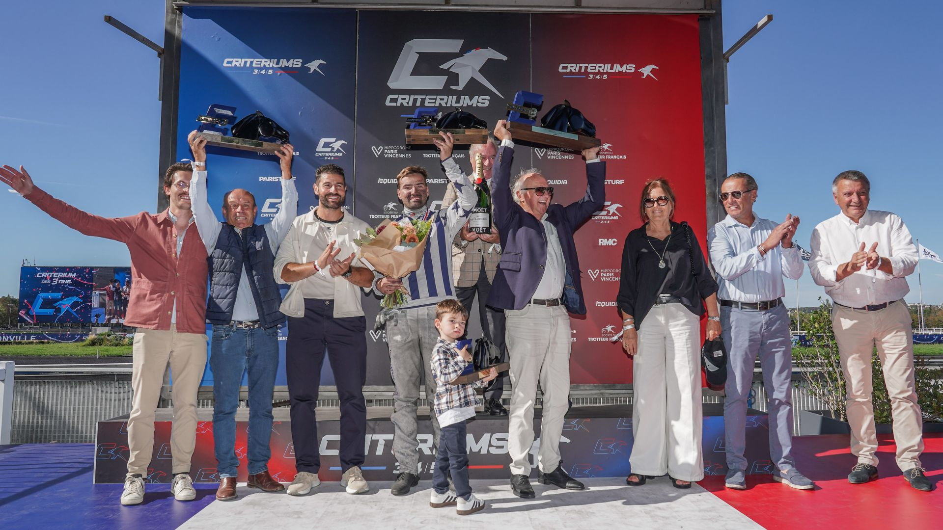 Le podium du Critérium des 3 Ans - © Aprh