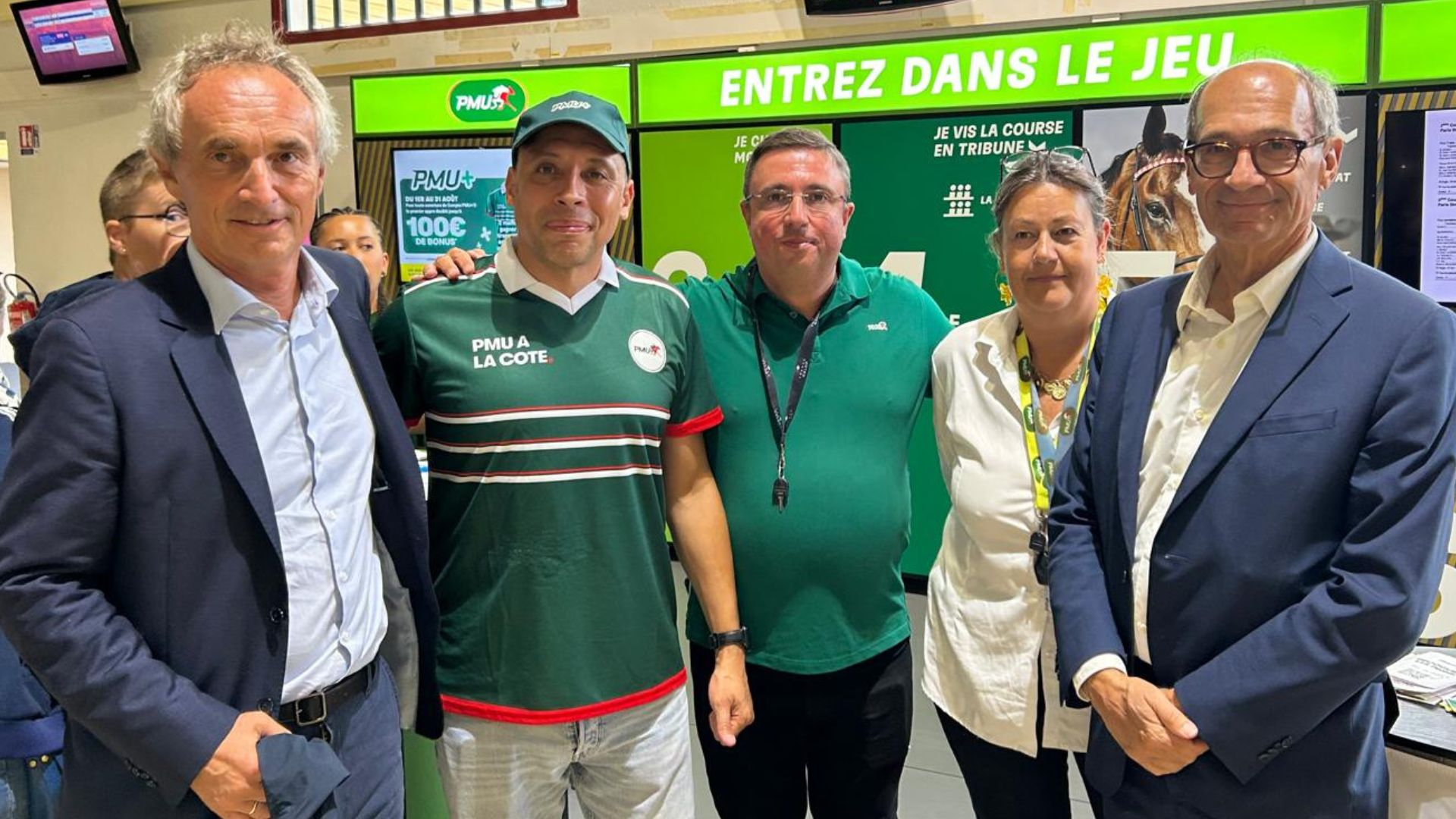 Les dirigeants du PMU à Cabourg mardi 18 août - © PMU
