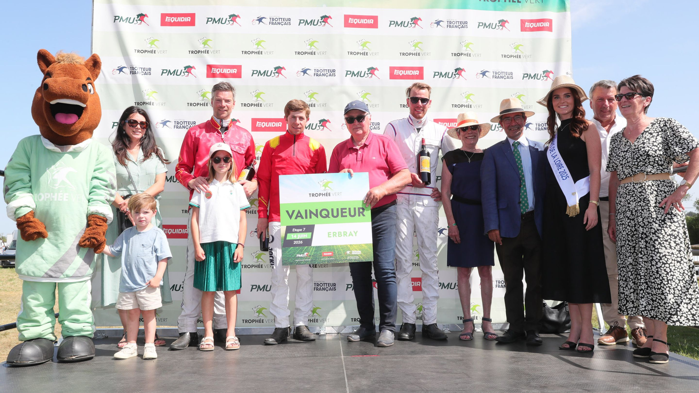 Le podium de la 7ème étape du Trophée Vert à Erbray - © J.-C. Briens