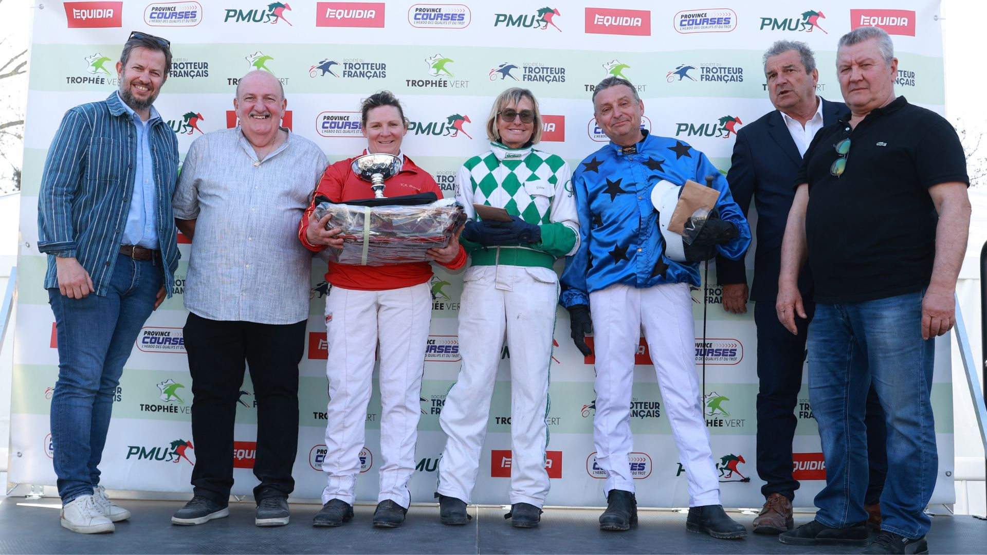 Le podium du Trophée Vert des Amateurs